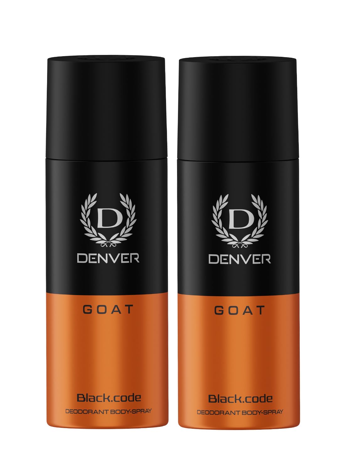 DENVER G O A T Black Code Deo -150ML Each| Long Lasting Deodorant Spray For Men