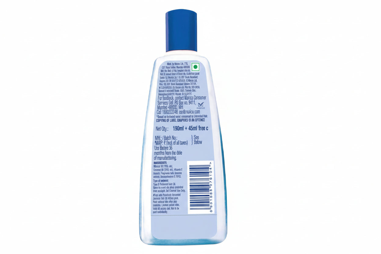 Parachute Advansed Jasmine Coconut Hair Oil, 190ml+45ml free