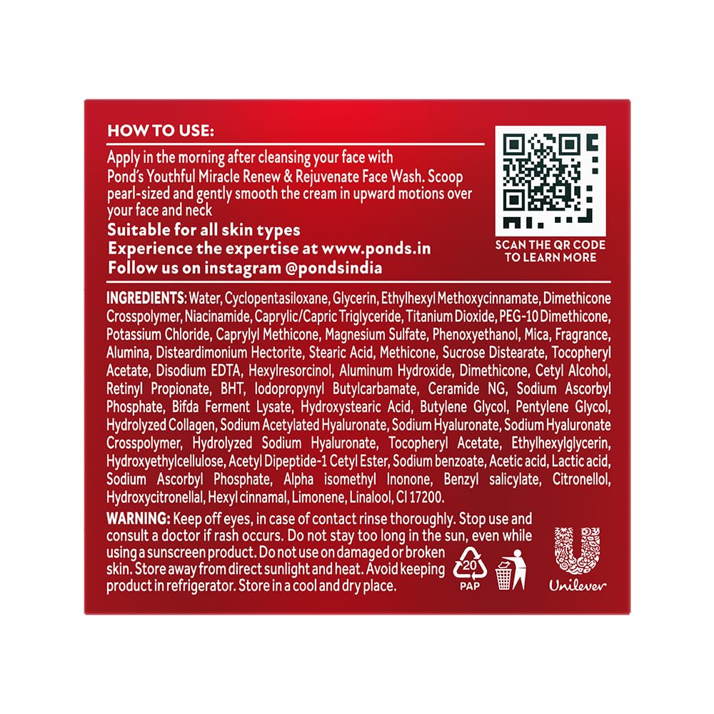 POND'S Youthful Miracle Hexyl Retinol Complex, Renew & Repair Day Cream 12g SPF 15 PA++