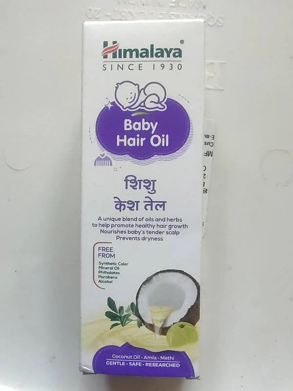 Himalaya Baby Hair Oil with Amla, Sesame & Coconut oil – 50ml | No.1 Doctor Prescribed Nourishing