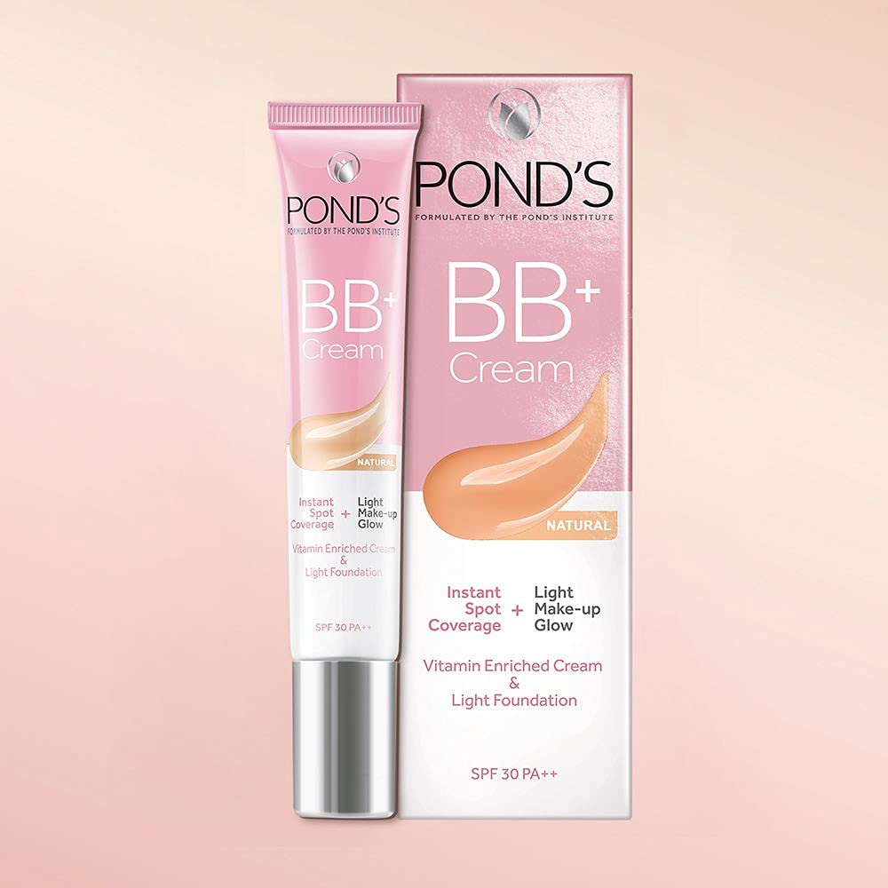 POND'S BB+ Cream | Instant Spot Coverage | Light Make-up Glow | Natural 9g
