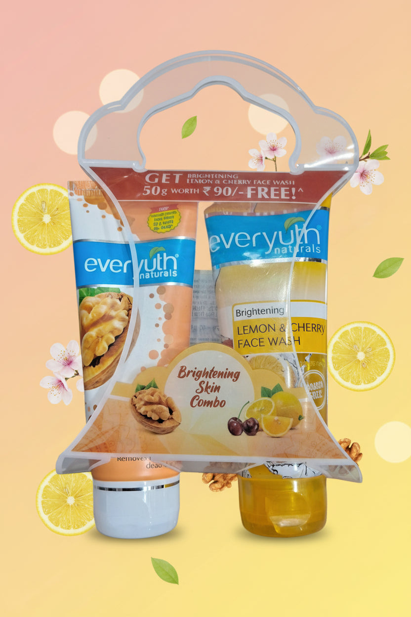 Everyuth Naturals Exfoliating Walnut Scrub + facewash Free, 50 + 50g = 100g