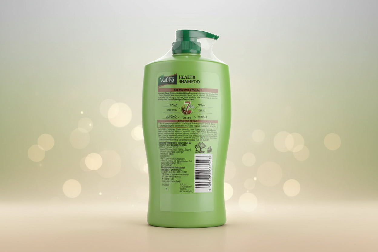 Dabur Vatika Natural Health Shampoo goodness of 7 ingredients(1 Liter pack)