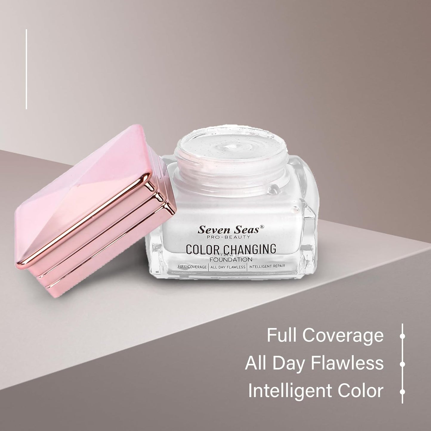Seven Seas Color Changing Foundation - 30g | Flawless Color Changing Foundation with Satin Finish | Long Lasting Waterproof