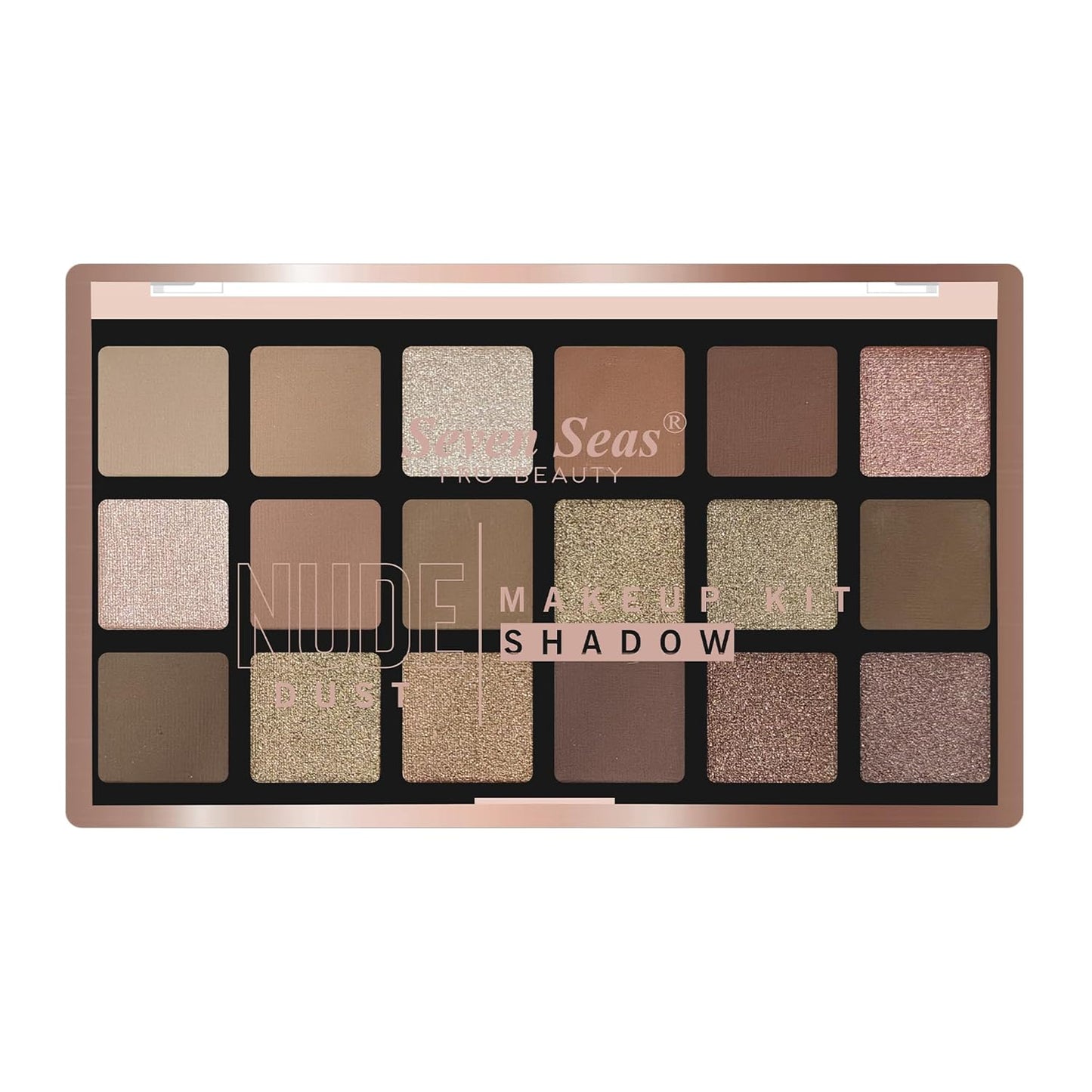 Seven Seas Nude Dust Eye Shadow Makeup Kit Matte & Shimmer Finish Eye Shadow Palette For Face Makeup (01, 48g)