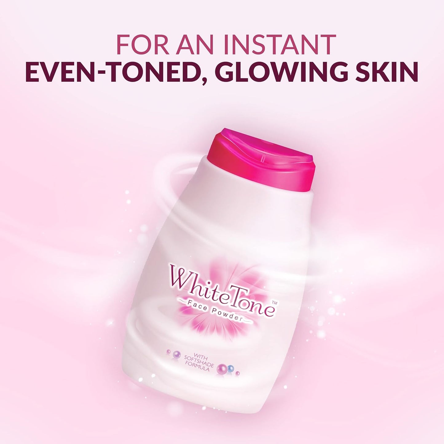 White Tone Face Powder for Women, Get Oil-Free, Even-Toned Skin Instantly, 80g (pack of 1)
