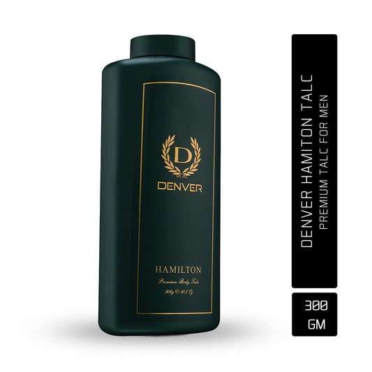 DENVER Hamilton Premium Body Talc- 300GM | Scented Talcum Powder for Men