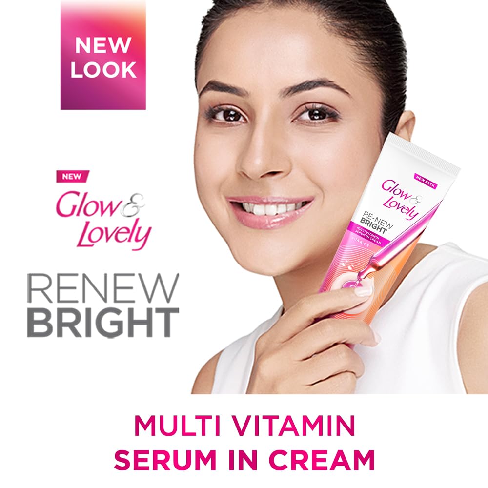 Fair & Lovely Is Now Glow and Lovely Renew Bright Multivitamin Serum in Cream 50g