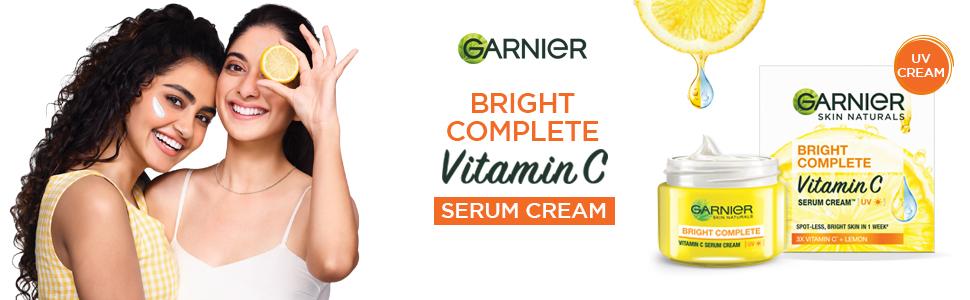 Garnier Vitamin C Day Cream for Sun Protection and Skin Brightening