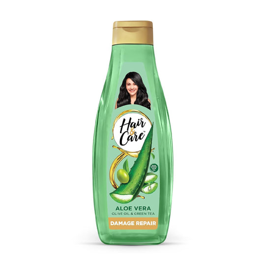 Hair & Care Damage Repair Non-Sticky Hair Oil with Aloe Vera, Olive Oil & Green Tea, 200 ml