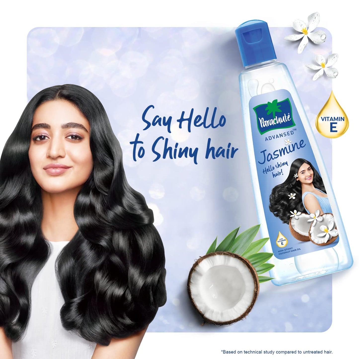 Parachute Advansed Jasmine Coconut Hair Oil, 190ml+45ml free