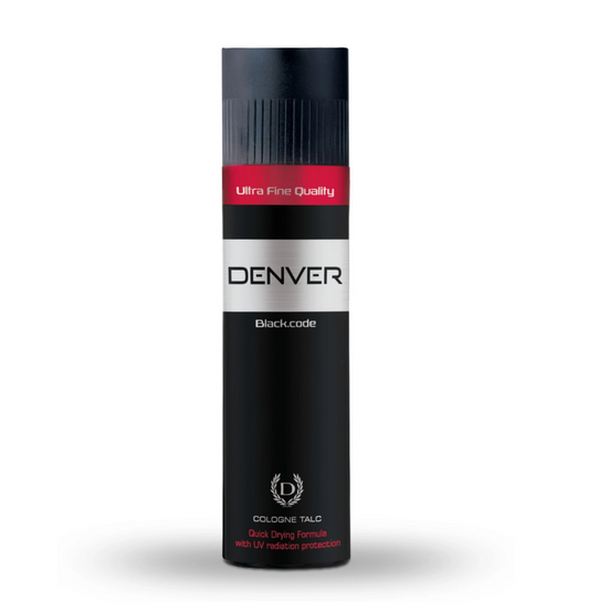 DENVER Black Code Premium Body Talc - 300Gm | Scented Talcum Powder