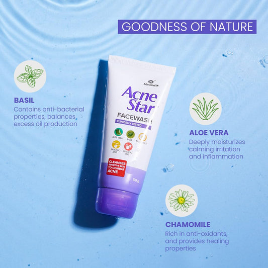 Acnestar Mankind Unisex Face Wash - 50 Gram