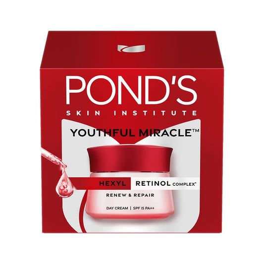 POND'S Youthful Miracle Hexyl Retinol Complex, Renew & Repair Day Cream 12g SPF 15 PA++
