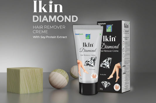 Astaberry Hair Removal cream, Ikin Diamond Hair Remover Cream - Hair Removal Cream for Women for all Skin types |Suitable for Legs, Underarms & Bikini Line 30g