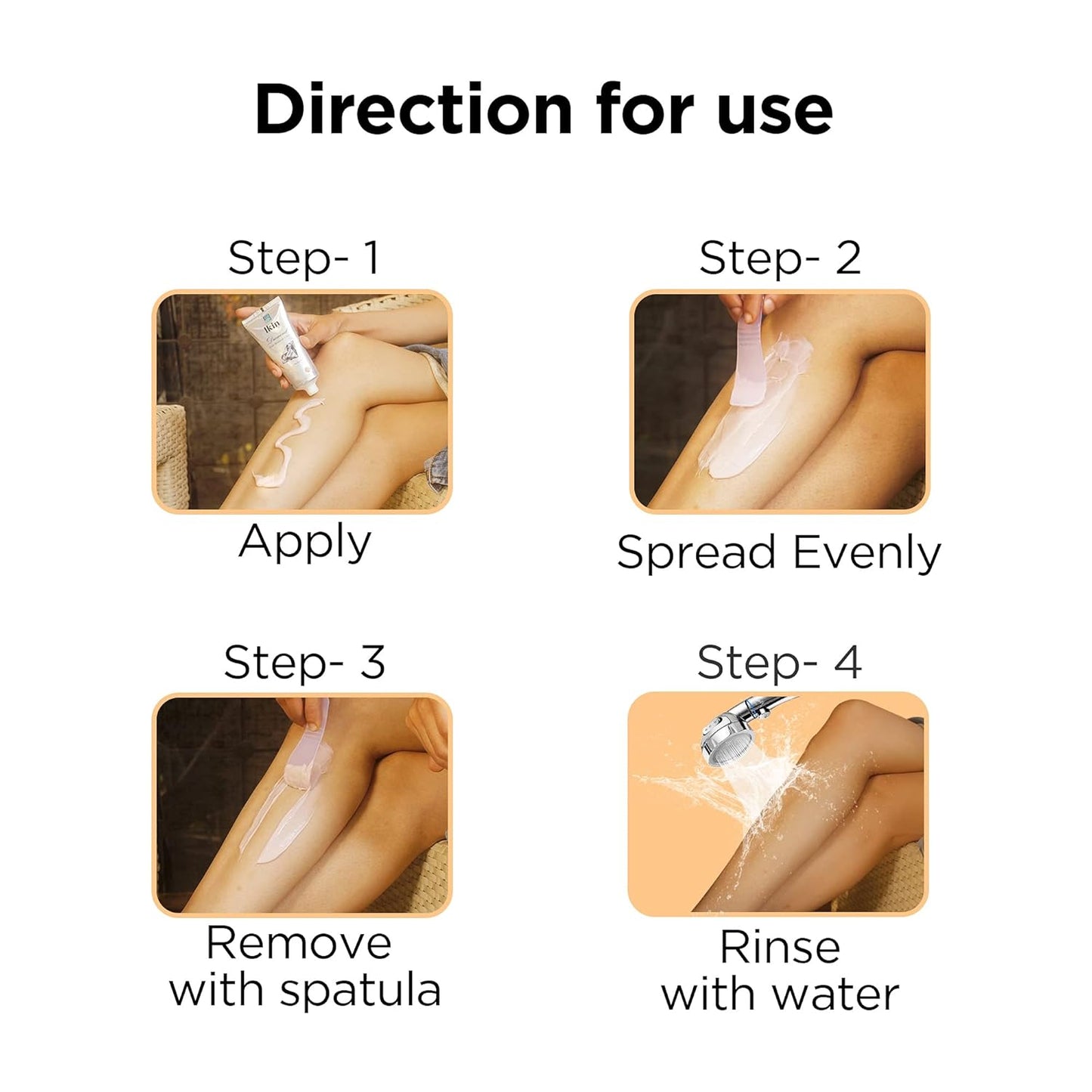 Astaberry Hair Removal cream, Ikin Diamond Hair Remover Cream - Hair Removal Cream for Women for all Skin types |Suitable for Legs, Underarms & Bikini Line 30g