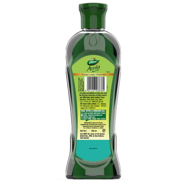 Dabur Amla Hair Oil Stronger Longer Thicker Hair 136ml