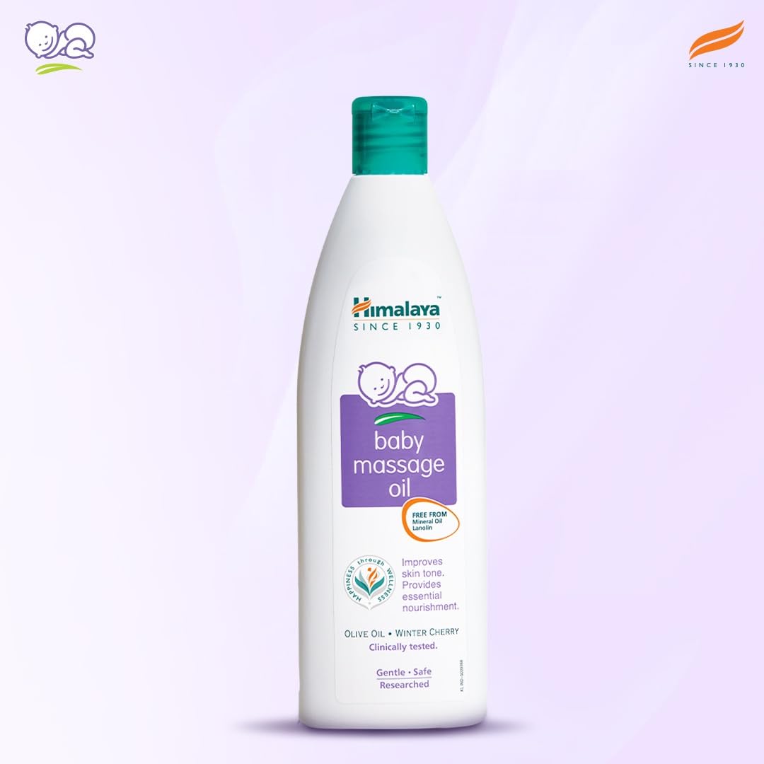 Himalaya Baby Massage Oil for Strong bones & muscles – 100ml | No.1 Doctor Prescribed