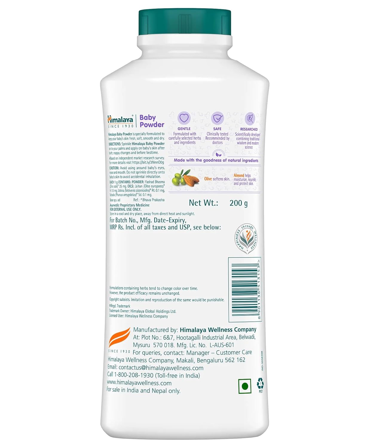 Himalaya Baby Powder Pack of 200 gm