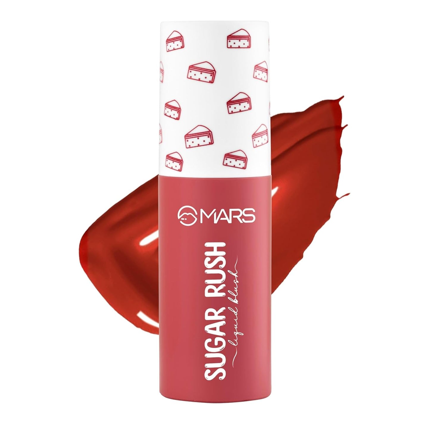 MARS Sugar Rush Liquid Blush (03-RED VELVET) | High-Pigmentation | Lightweight Formula | Dewy Matte Finish | Long-Lasting | Smooth Radiant Glow | Easy Doe-Foot Applicator (4.5ml)