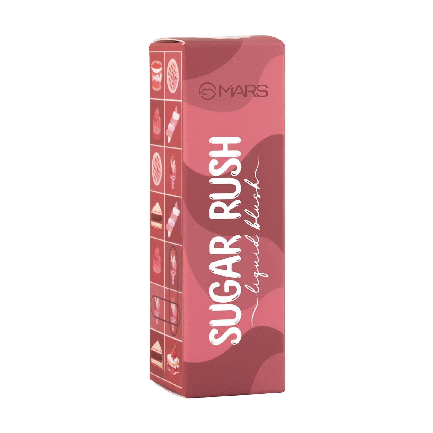 MARS Sugar Rush Liquid Blush (02-CORAL SORBET) | High-Pigmentation | Lightweight Formula | Dewy Matte Finish | Long-Lasting | Smooth Radiant Glow | Easy Doe-Foot Applicator (4.5ml)