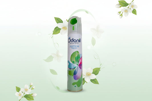 Odoril Jasmine Fresh room spray can on a white background