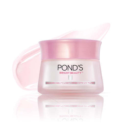 POND'S Bright Beauty Day Cream 35 g, Non-Oily, Mattifying Daily Face Moisturizer, SPF 15 - With Niacinamide to Lighten Dark Spots for Glowing Skin