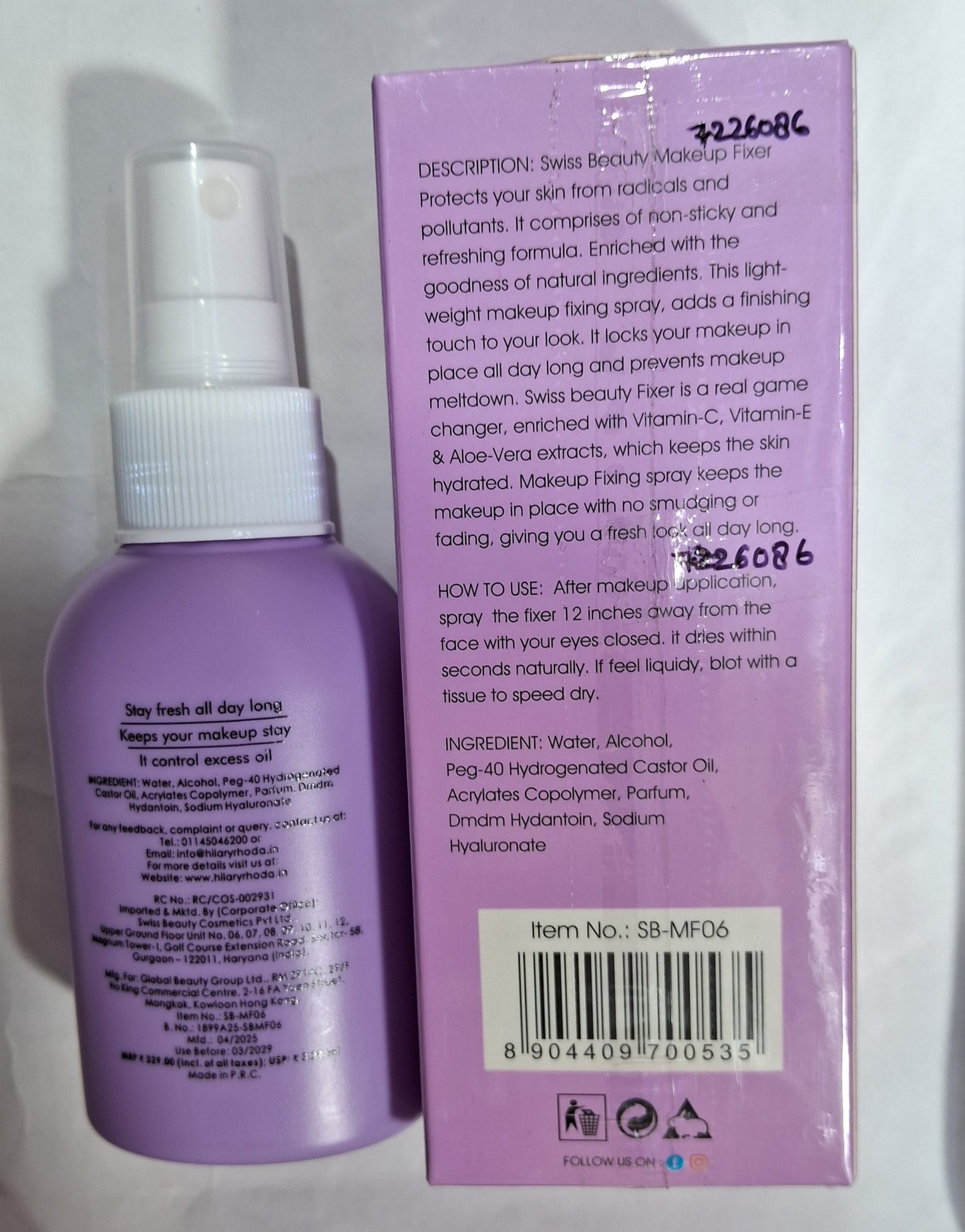 Swiss Beauty Makeup Setting Spray