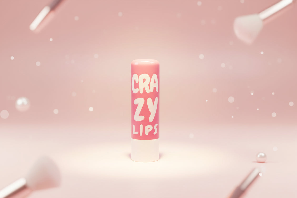 Crazy Lips Lip Balm light pink colour