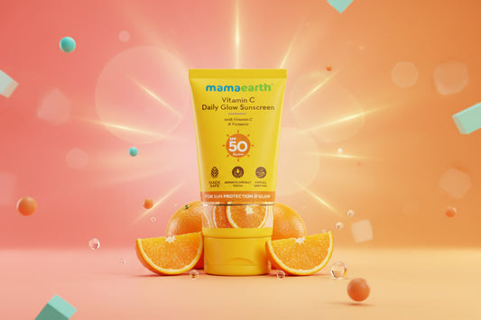 Mamaearth Vitamin C Daily Glow Sunscreen 50PA++++ 50g