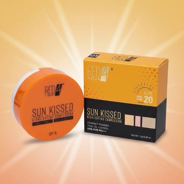 Sunscreen cream with packaging on a white surface