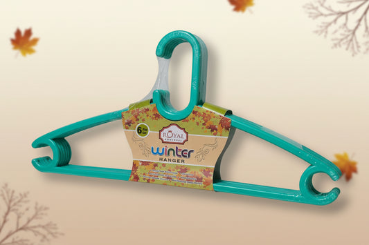 Hanger plastic 1 Set pack of 6pics (हैंगर सेट)