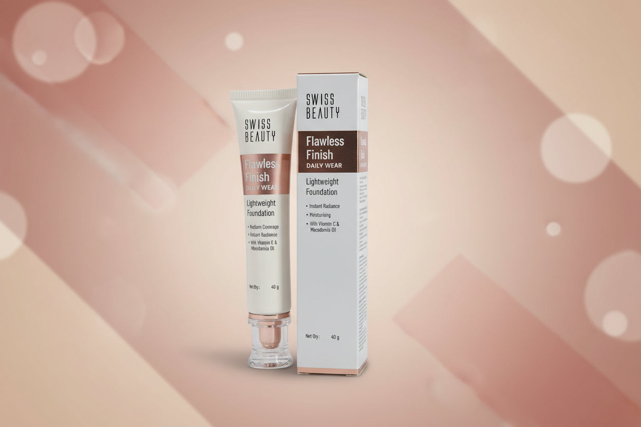 Swiss Beauty Flawless Finish Daily Wear Lightweight Foundation Shades- (1,2,3,4)