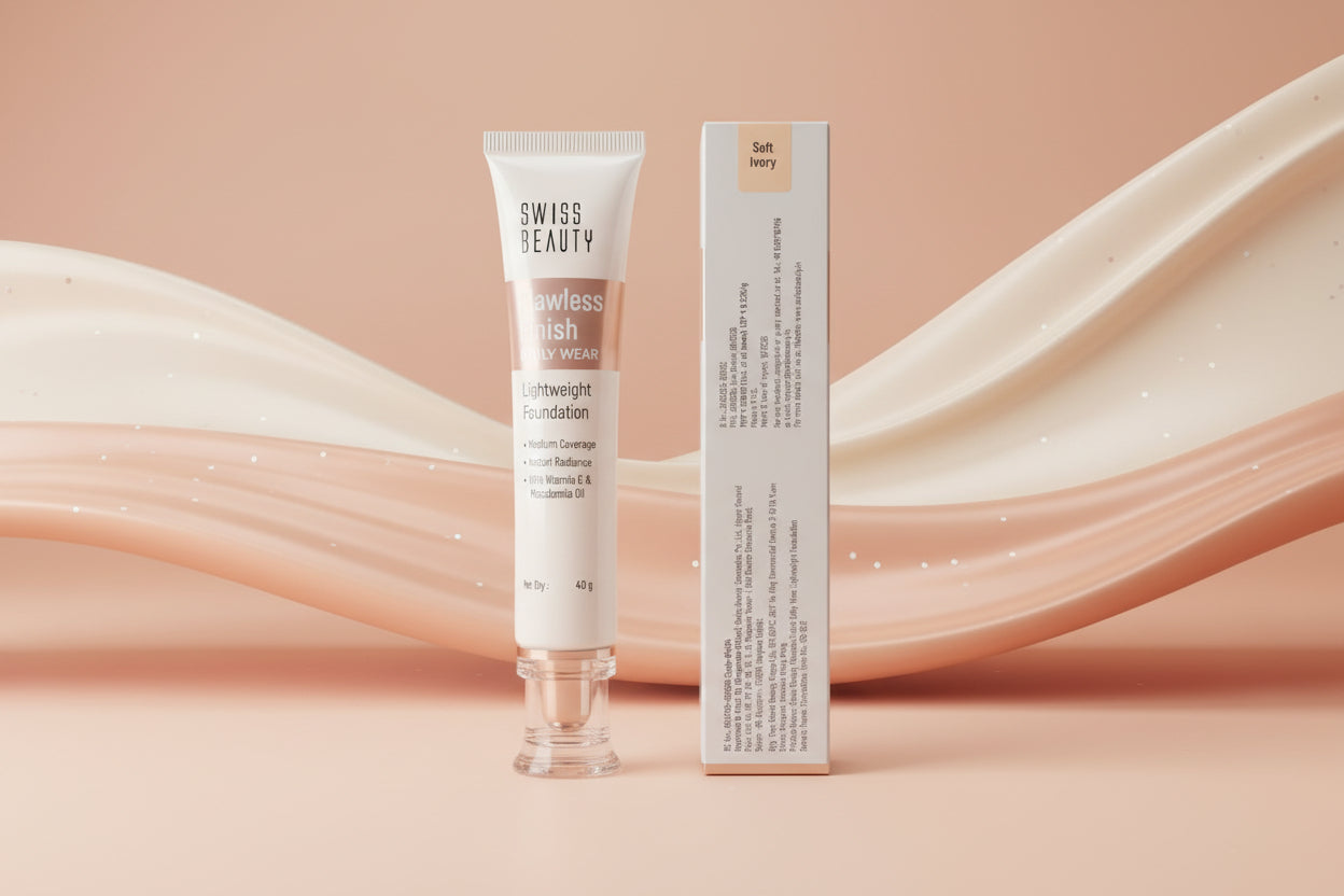 Swiss Beauty Flawless Finish Daily Wear Lightweight Foundation Shades- (1,2,3,4)