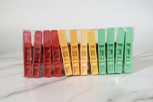 Cloth Clips pack of 12pics clips (कपड़ा चिमटी)