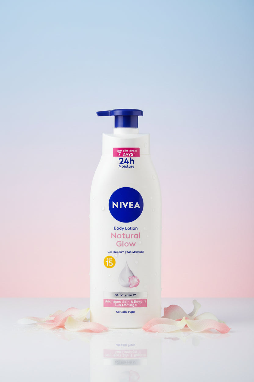 NIVEA Natural Glow 15 SPF Body lotion 400g