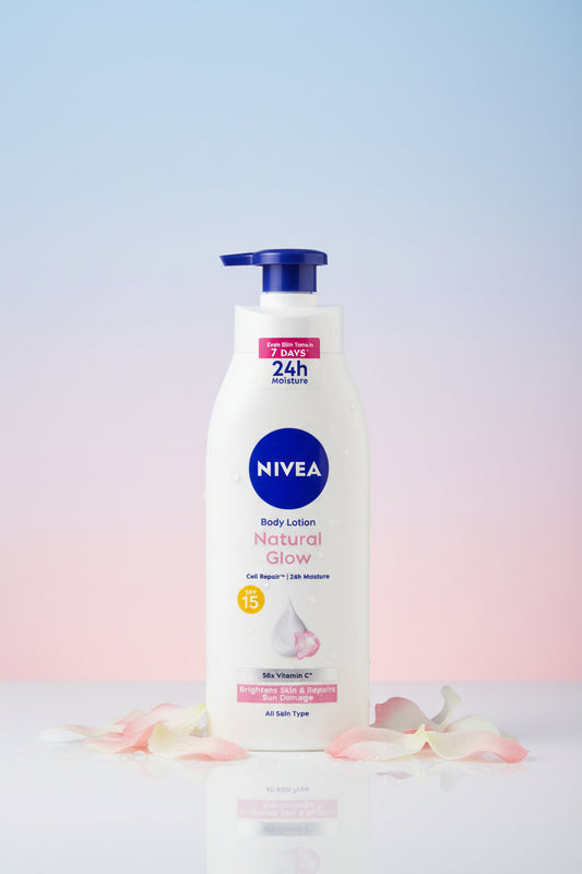 NIVEA Natural Glow 15 SPF Body lotion 400g