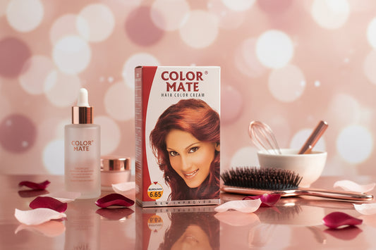 Color Mate Burgundy Hair Colour (6.65)
