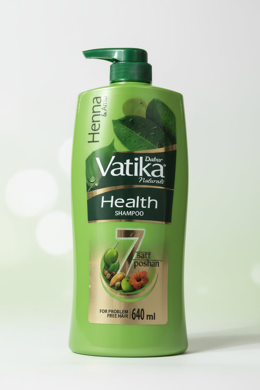 Dabur Vatika Naturals Health Shampoo goodness of 7 ingredients (640ml)