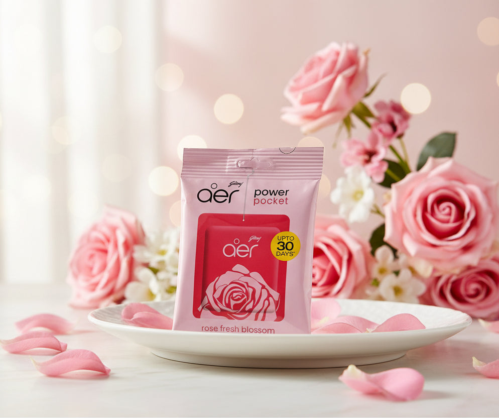 Godrej Air Power pocket UPTO 30days 2 varients Rose/Jasmin