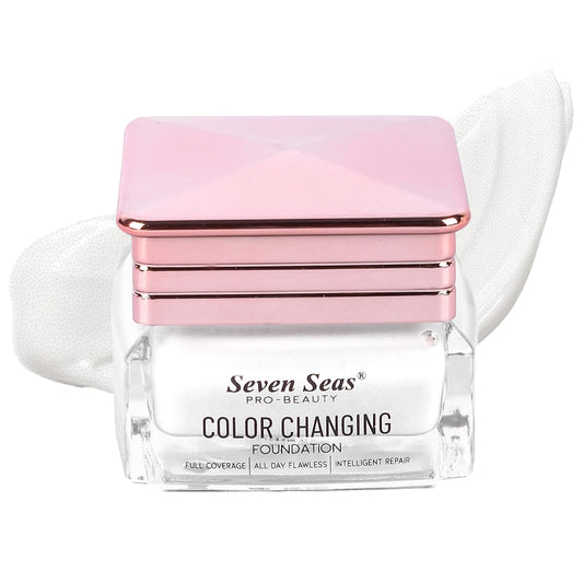 Seven Seas Color Changing Foundation - 30g | Flawless Color Changing Foundation with Satin Finish | Long Lasting Waterproof