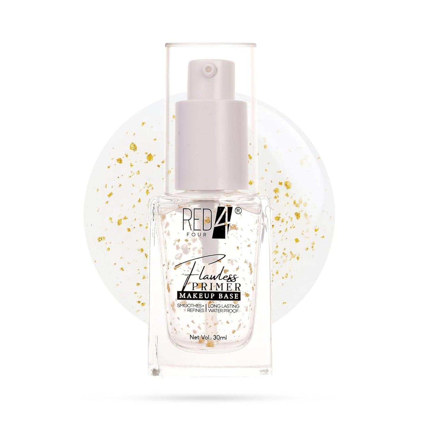RED4 Flawless Primer | Makeup Base | Minimize Pores | Long Lasting | Waterproof | Smoothens Refines