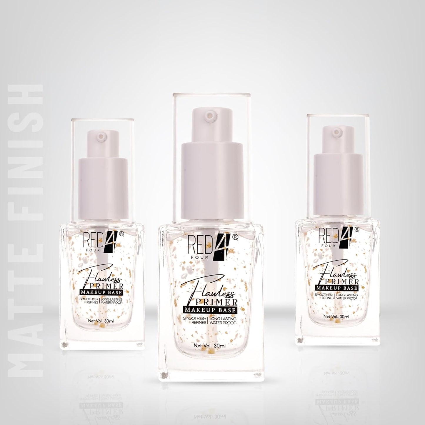 RED4 Flawless Primer | Makeup Base | Minimize Pores | Long Lasting | Waterproof | Smoothens Refines