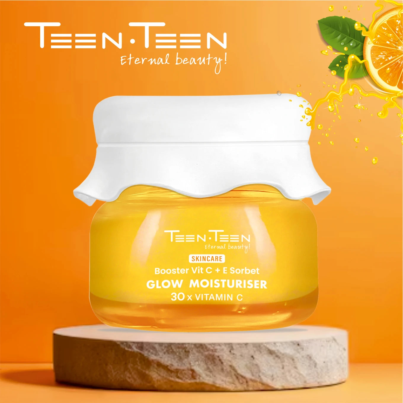 Teen.Teen Booster Vitaminc & E Sorbet, Glow Moisturiser & Brightnes , 30x Vitaminc 55g