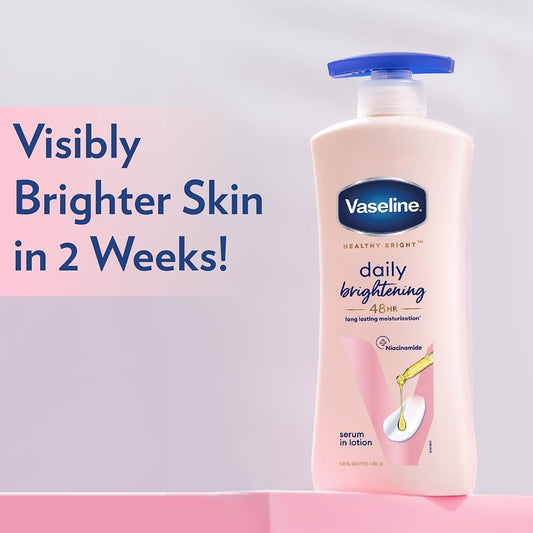 Vaseline Daily Brightening Body Lotion For Healthy & Glowing Skin with Niacinamide 400ml