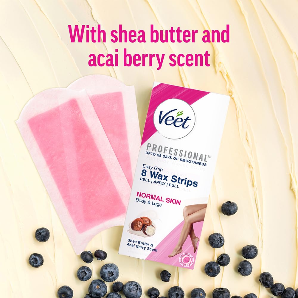 Veet Half Body Waxing Kit for Normal Skin - 8 Strips
