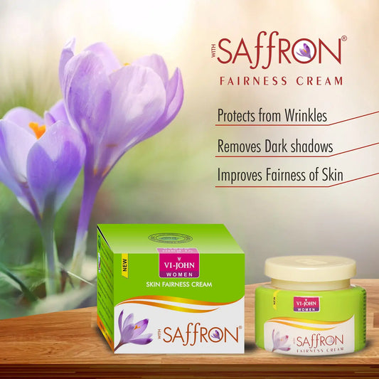 VI-JOHN Saffron Classic Skin Fairness & Brightening Cream Enriched With Vitamin E 50g
