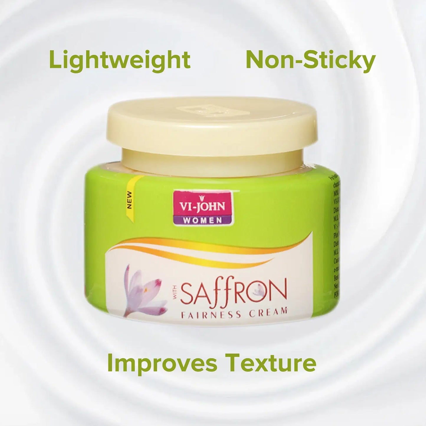 VI-JOHN Saffron Classic Skin Fairness & Brightening Cream Enriched With Vitamin E 50g